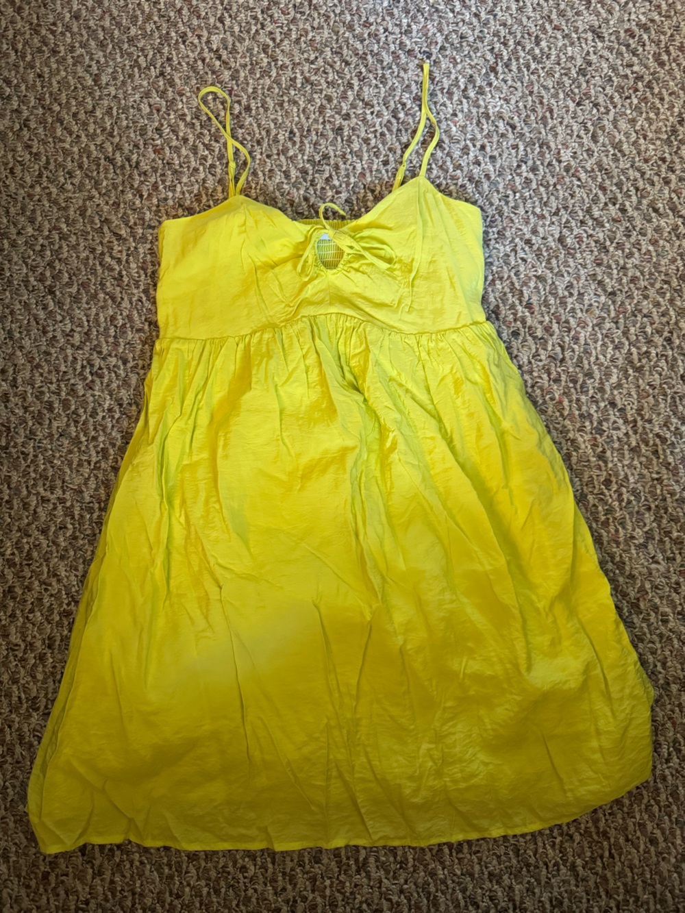 Nine West Lime Spaghetti Strap Sundress